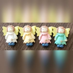 RARE FIND Vintage Angel Buttons 4 pcs.set